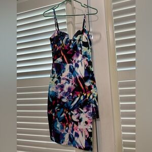 bebe Multicolor Floral Dress